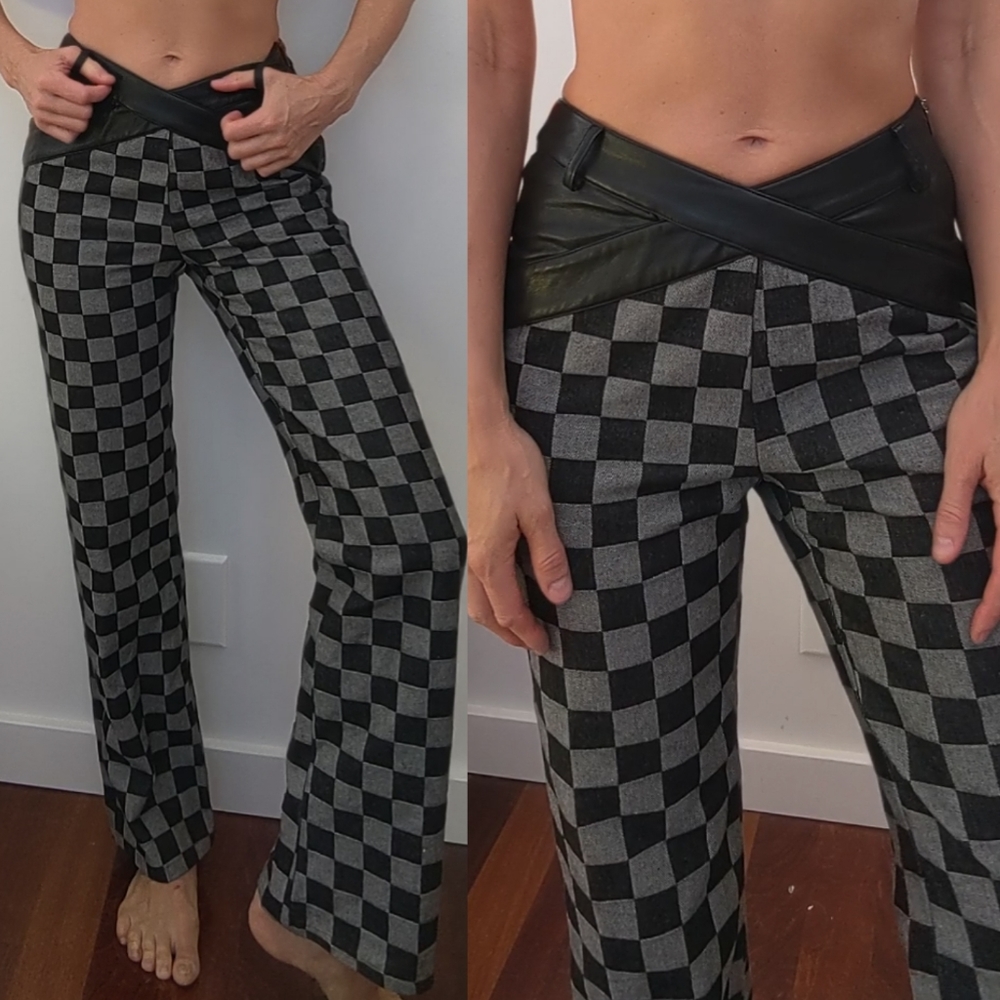 Ssense Never Offend L'Ange off white preview punk gothic couture cut pants 25 - Picture 6 of 7